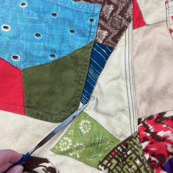 ** HOST PICK** Kimchi Blue Multicolour patchwork Casual Pants - Picture 6 of 12